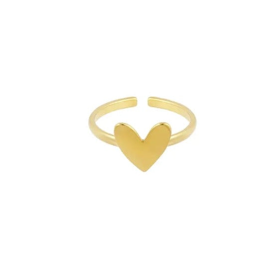 Love Herz Ring Edelstahl 18K Gold