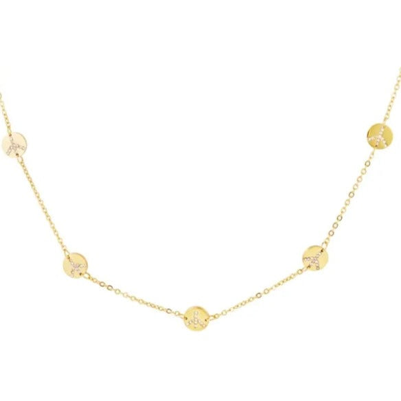 Peaces Halskette Gold 18K Edelstahl