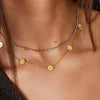 Peaces Halskette Gold 18K Edelstahl