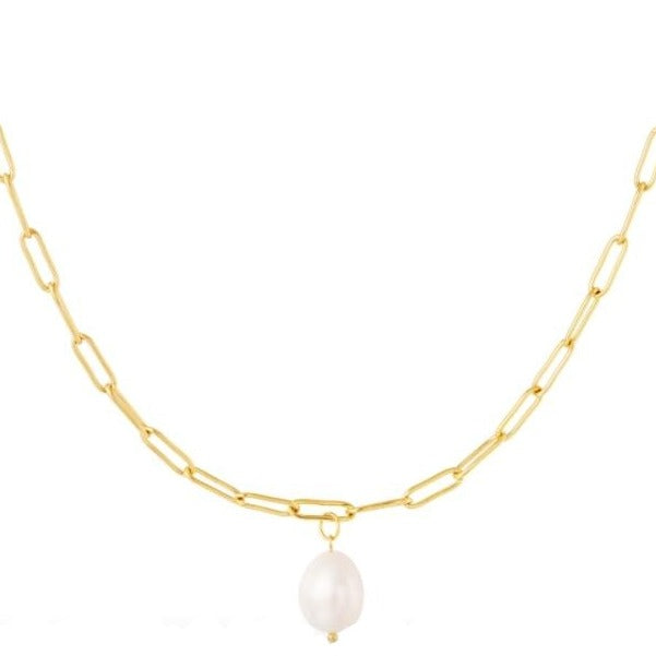 Shera Pearl Halskette Gold 18K Edelstahl